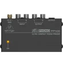 Предусилитель для виниловых проигрывателей Behringer PP400